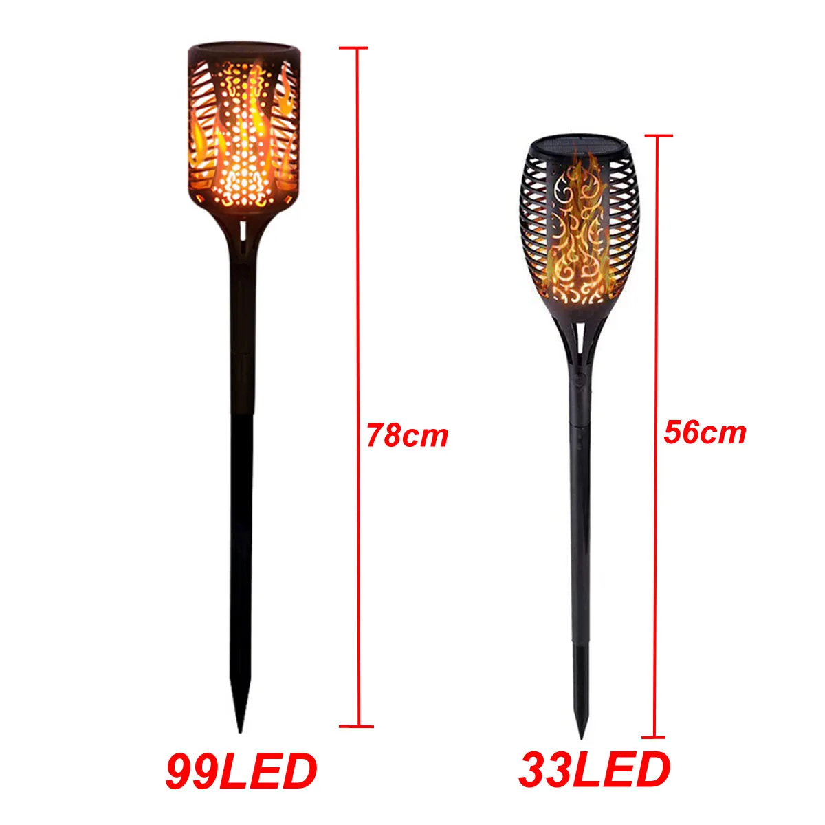 

Outdoor Solar Lantern Lamp Light Torch Light LED Solar Lights Flicking Flame Solar Powered Waterproof for garden yard pathway