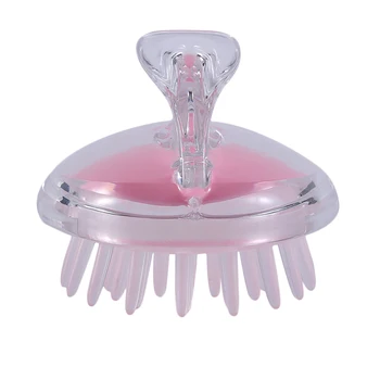 

Fashion Hair Shampoo Brush Comb Massager Comb Elastic Cleaning Head Scalp Hairbrushes Silicone Plastic Bath Comb Hot Sale