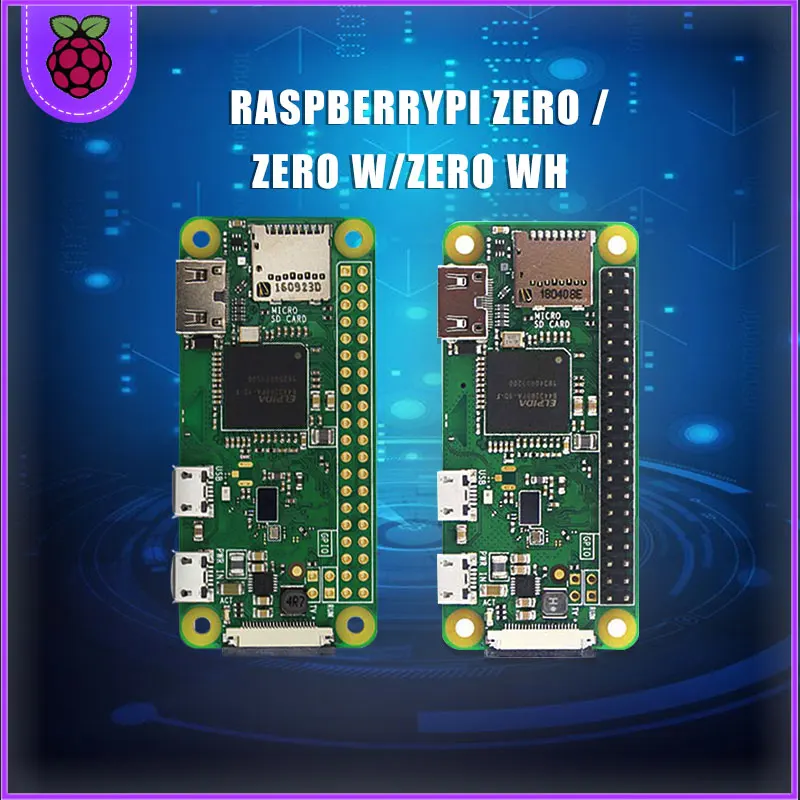 Raspberry Pi Zero W/WH комплект для начинающих 5 Мп камера + RPI чехол из АБС пластика