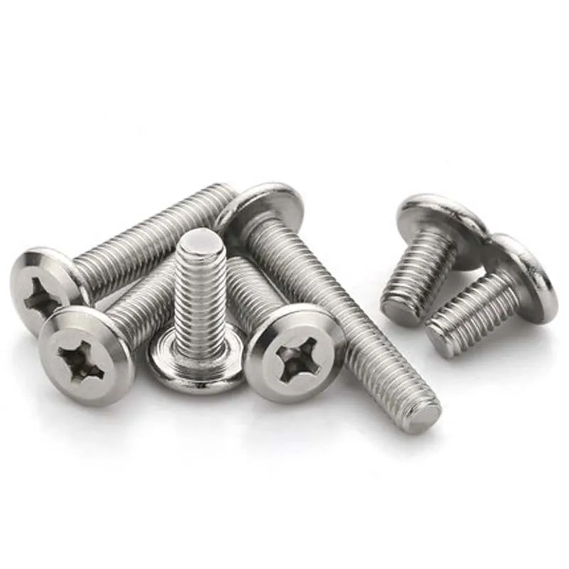 10pcs M8 Phillips beveled screws cross round flat head hypotenuse screw