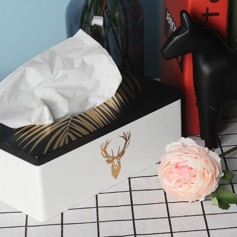 Manufacturers Direct Selling Scandinavian Minimalist Tissue Box Living Room Home Foreign Trade Wooden Tea Table Paper Extraction