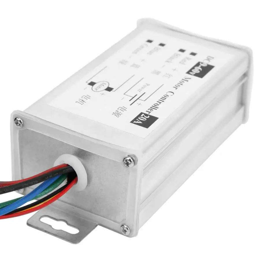 DC9~ 60V 20A PWM контроллер двигателя постоянного тока бесступенчатый регулятор скорости двигателя Модуль вращения вперед и назад