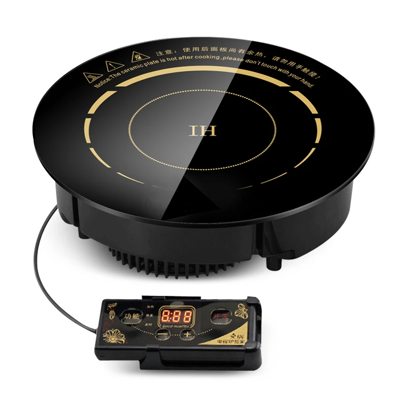 Restaurant hot pot induction cooker circular commercial embedded inlay