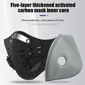 

New Style 5 Layers Replacement Filters Dustproof Air Pollution Anti PM2.5 Mouth Face Masks Filter with Activated Carbon 10 Pcs