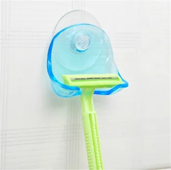 

Shaver Toothbrush Holder Washroom Wall Sucker Suction Cup Hook Razor Bathroom