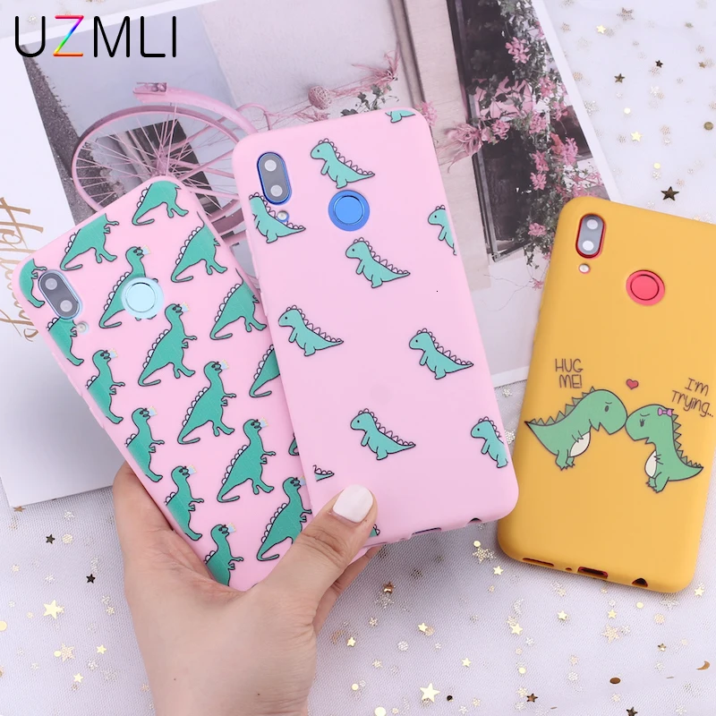 Чехол для телефона из ТПУ для Xiao mi Red mi Note 8 7 6 5 Pro 7A 6A S2 mi 9 SE 8 A3 A2 lite 9T K20 CC9 E Cute Baby Dinosaur Hug Cardinal Candy
