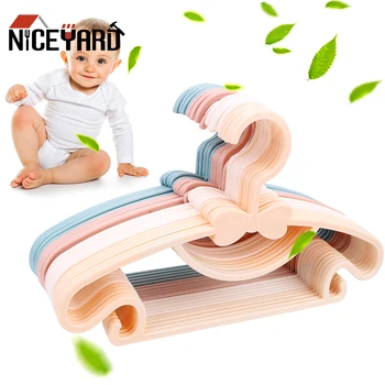

NICEYARD Plastic Children Clothes Hanger 5 Pieces Baby Clothes Coat Hangers Kids Clothes Drying Rack