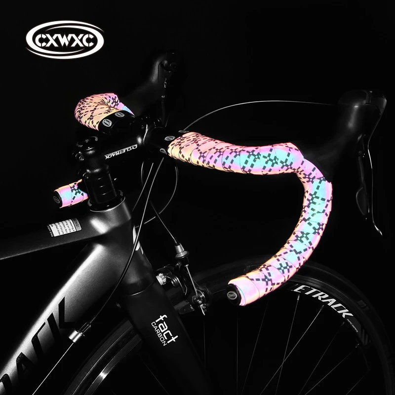 CXWXC Bicycle Handlebar Tape Light Reflective Bike Bar Tape Cycling