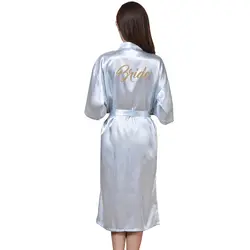 Плюс размер 3xl ночное белье повседневное Письмо "невесты" кимоно купальный халат невесты свадебное платье женская ночная рубашка
