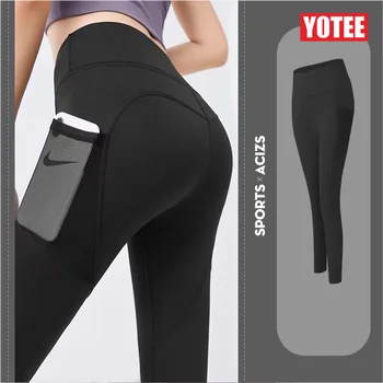 YOTEE hyperflex Seamless Yoga Pants Leggings Fashion Pocket Stretch Gym Running Wear Sportswear Track And Field Leggings 1