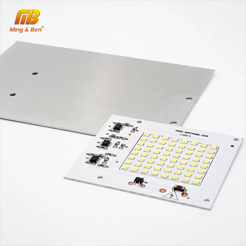 Светодиодный чип SMD2835 с бусинами, умный IC 220 В вход 10 Вт 20 Вт 30 Вт 50 Вт 100 Вт, сделай сам, для наружного прожектора, прожектор, холодный белый, теплый белый