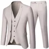 Business Suit Jacket Coat Blazers Trousers Waistcoat Men's Wedding Three Pieces Pants Vest Large Size Professional Suits ► Photo 1/6