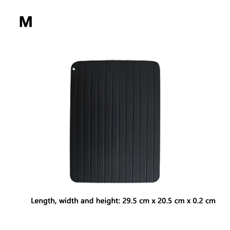 M Rectangle Aluminium Quick Defrosting Food Meat Fruit Plate Board Defrost Kitchen Gadget Tool Fast Defrosting Tray Thaw Frozen - Цвет: M