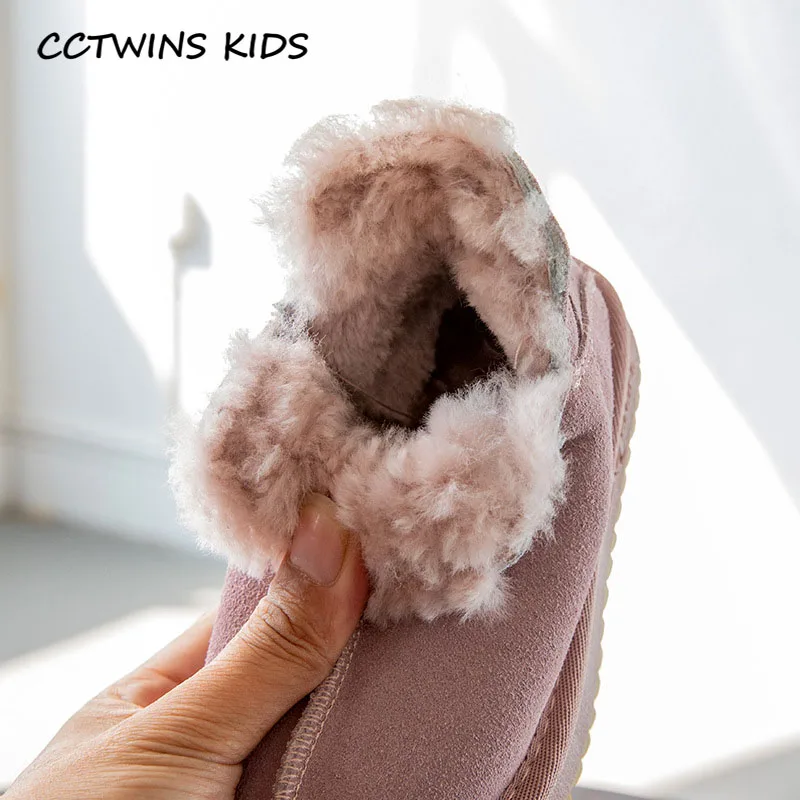 CCTWINS/детская обувь; коллекция года; зимние Брендовые ботильоны для маленьких девочек; детская обувь из натуральной кожи; модные зимние ботинки для мальчиков; Цвет Черный; SNB156