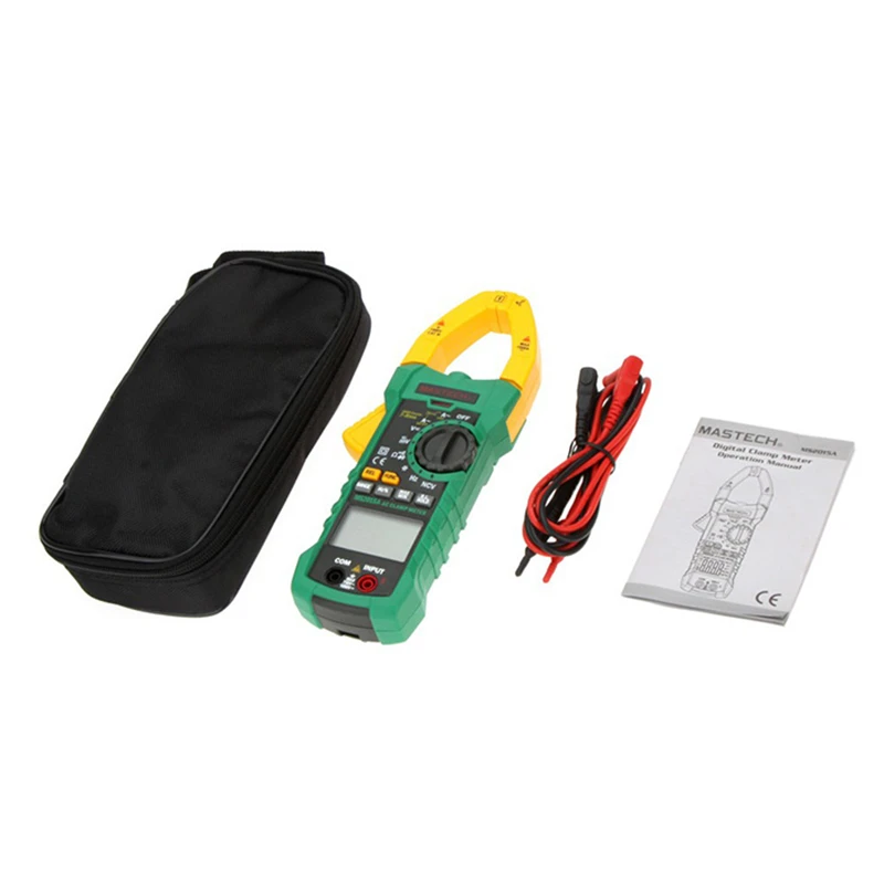 Цифровой клещи MASTECH MS2015A тестер тока RMS AutoRange 1000A мультиметр Частотная емкость NCV