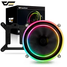 darkFlash Shadow CPU Cooler AURA SYNC Cooling Double Ring LED Fan PWM 100mm 4 pin Radiator for intel Core i7 LGA 115x TDP 280W intel core 6 series processor i7 6700 i7 6700 cpu lga 1151 land fc lga 14 nanometers quad core cpu
