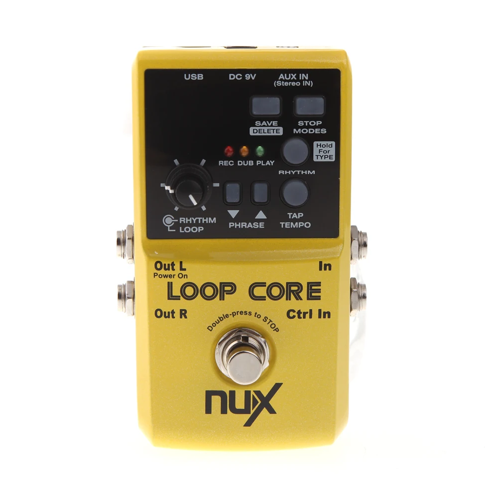 NUX Loop Core Guitarra электрогитара педаль эффектов 6 часов Время записи Встроенный барабан Шаблоны