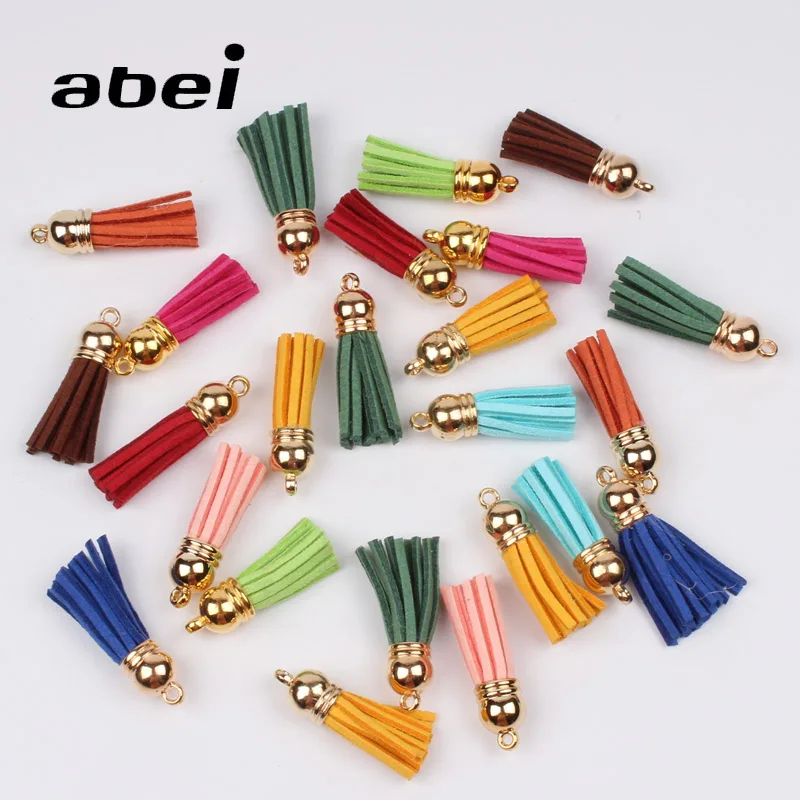 

10pcs 35mm Vintage Velvet Leather Tassels DIY Pendant key Fringer Trims Jewelry Finding Earrings Accessories Sewing Crafts