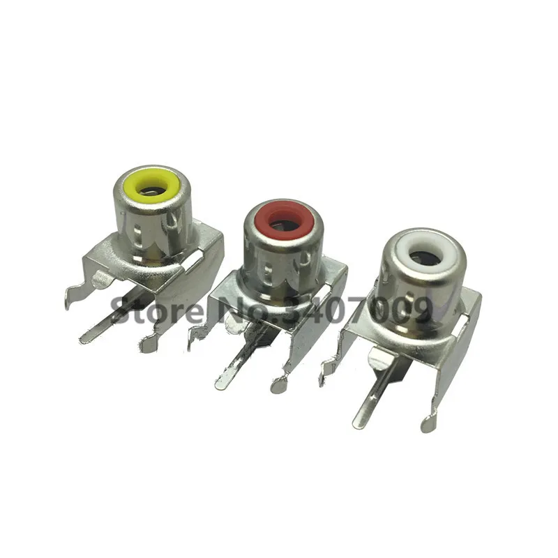 5PCS AV-8.4-3 AV Pin Jack 3 Color RCA Female Audio Video Socket Connector | Обустройство дома