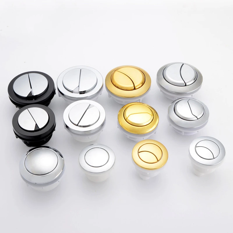 Color : 38mm A Toilet Tank Gold Colour 38mm//48mm//58mm Button Round Shape Toilet Push Buttons Bathroom Accessories Dual Push Toilet Flush Button