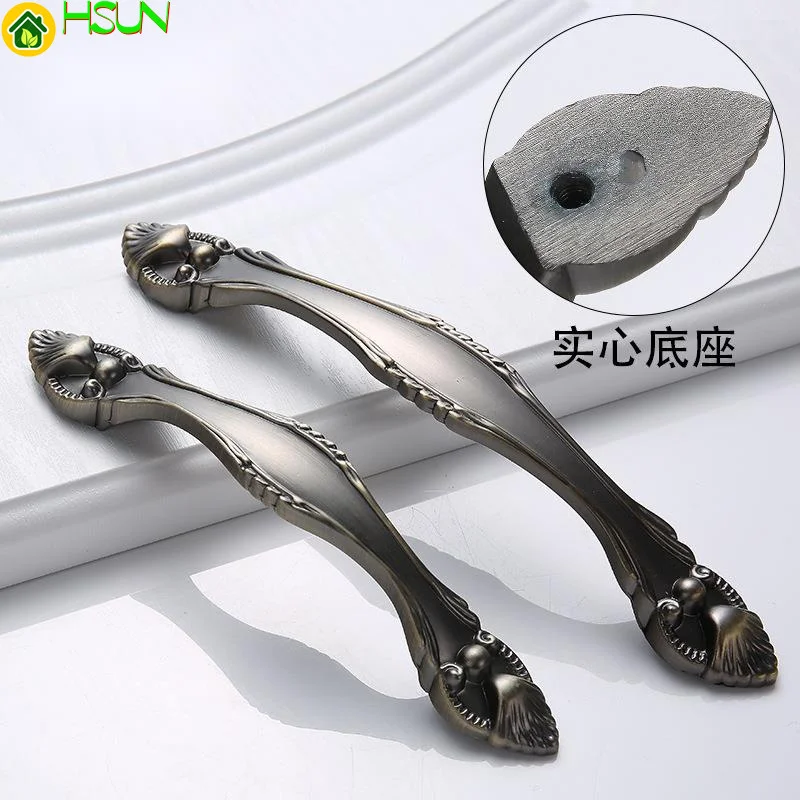 European style hardware cabinet door handle thickened ANTIQUE SOLID cabinet door handle bedside cabinet hardware