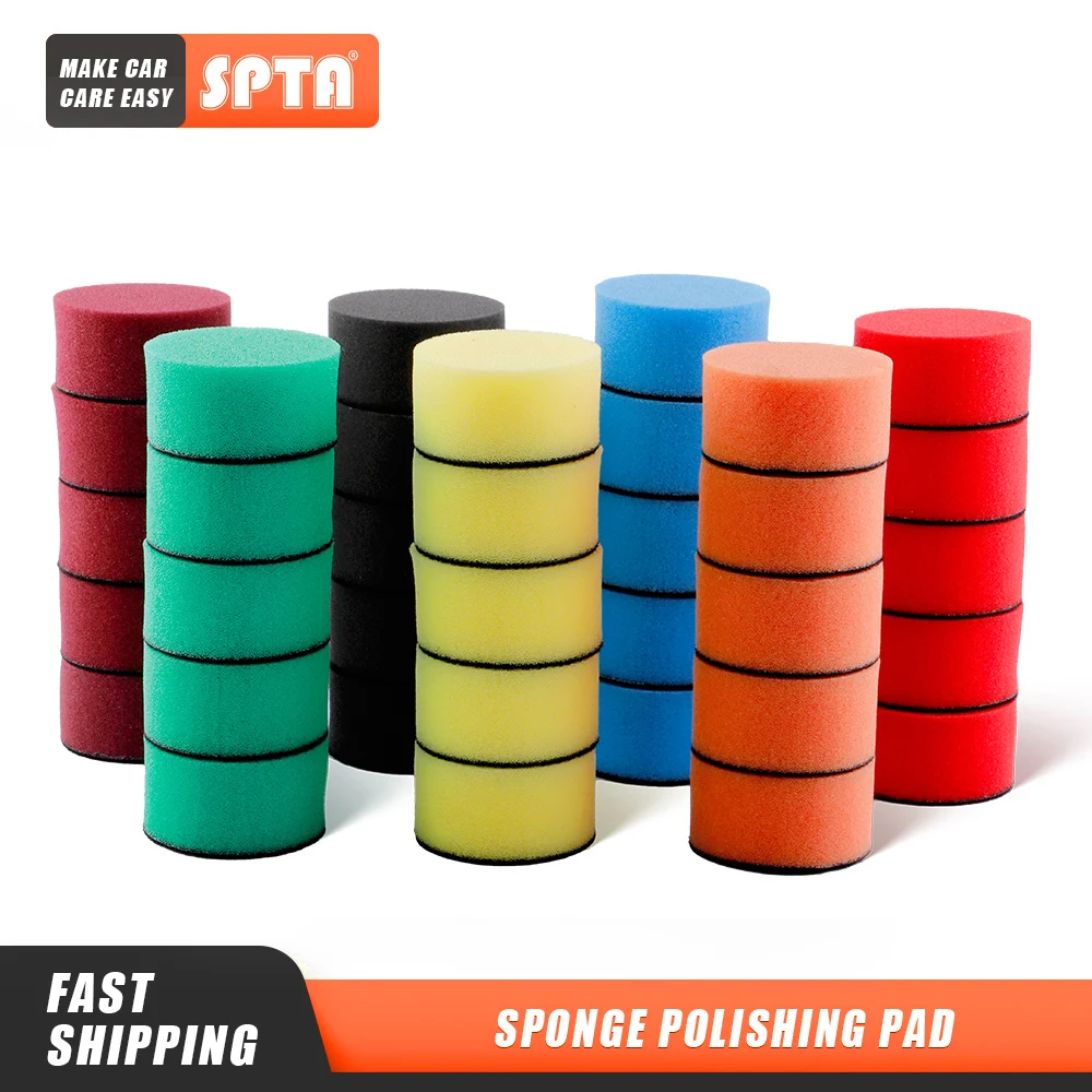 SPTA 1/2/3 Inch Foam Polishing Buffing Wool Pad Back Plate Sponge Kit for  Car Rotary Polisher Drill Waxing - AliExpress