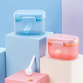 

Baby Single Milk Powder Storage Box Children Portable Food Storage Essential Cereal Milk Powder Boxes Kid Formula Milk Container