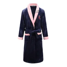 Large Size 3XL For Men&women Home Clothing Solid Colour Kimono Bathrobe Gown Coral Fleece Home Dressing Gown V-neck Sleepwear Large Size 3XL For Men&women Home Clothing Solid Colour Kimono Bathrobe Gown Coral Fleece Home Dressing Gown V-neck Sleepwear