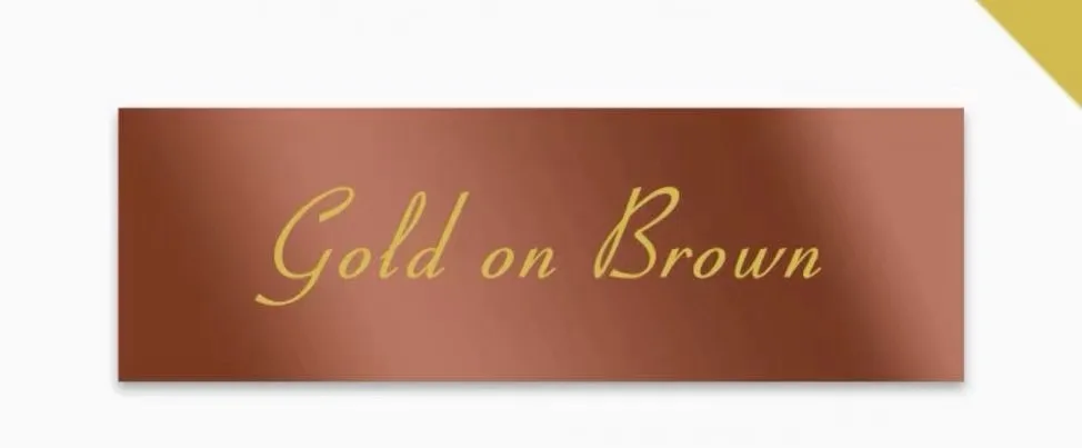 Gold on Brown