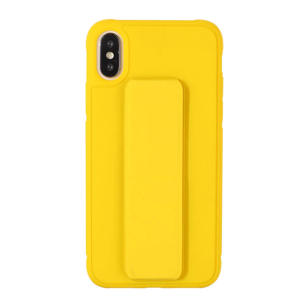 KISSCASE однотонный чехол для телефона iPhone 6 7 8 X XS XR 7Plus 8Plus Fundas Capa кронштейн, чехол для телефона для iPhone XS MAX Capinhas