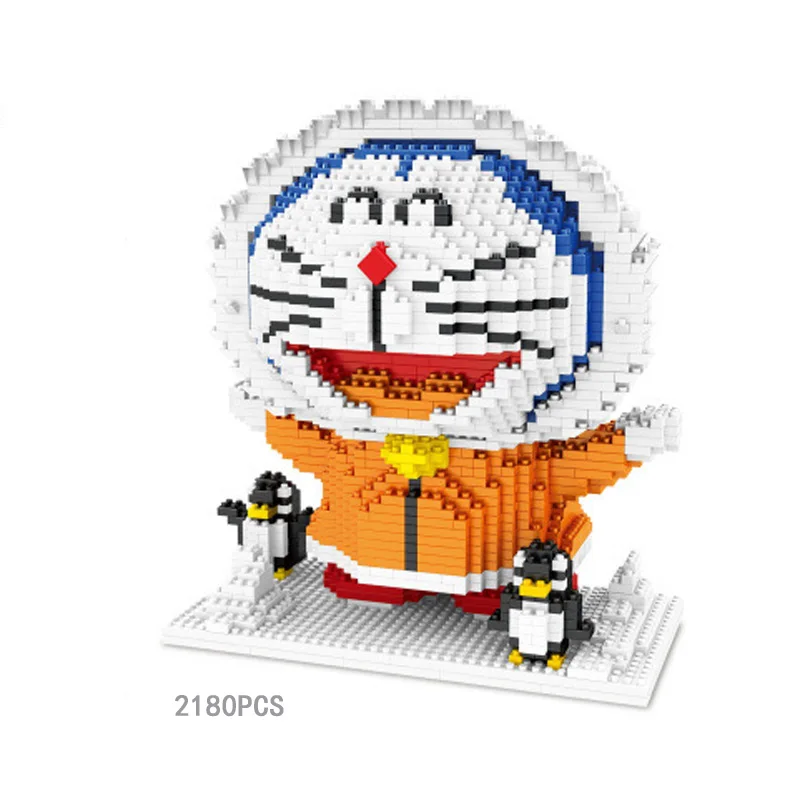 Классический японский робот Кот мультяшное изображение doraemon микро алмазный строительный блок Dorami модель nanobricks игрушки для детей Подарки