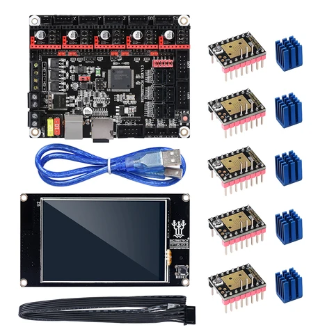 Bigtreetech Skr V1.3 Smoothieboard Placa 32 Bit + Bltouch + Tmc2208 Tmc2130 + Tft35 V2.0 Touch Screen vs Mks Gen l 3d Peças da Impressora