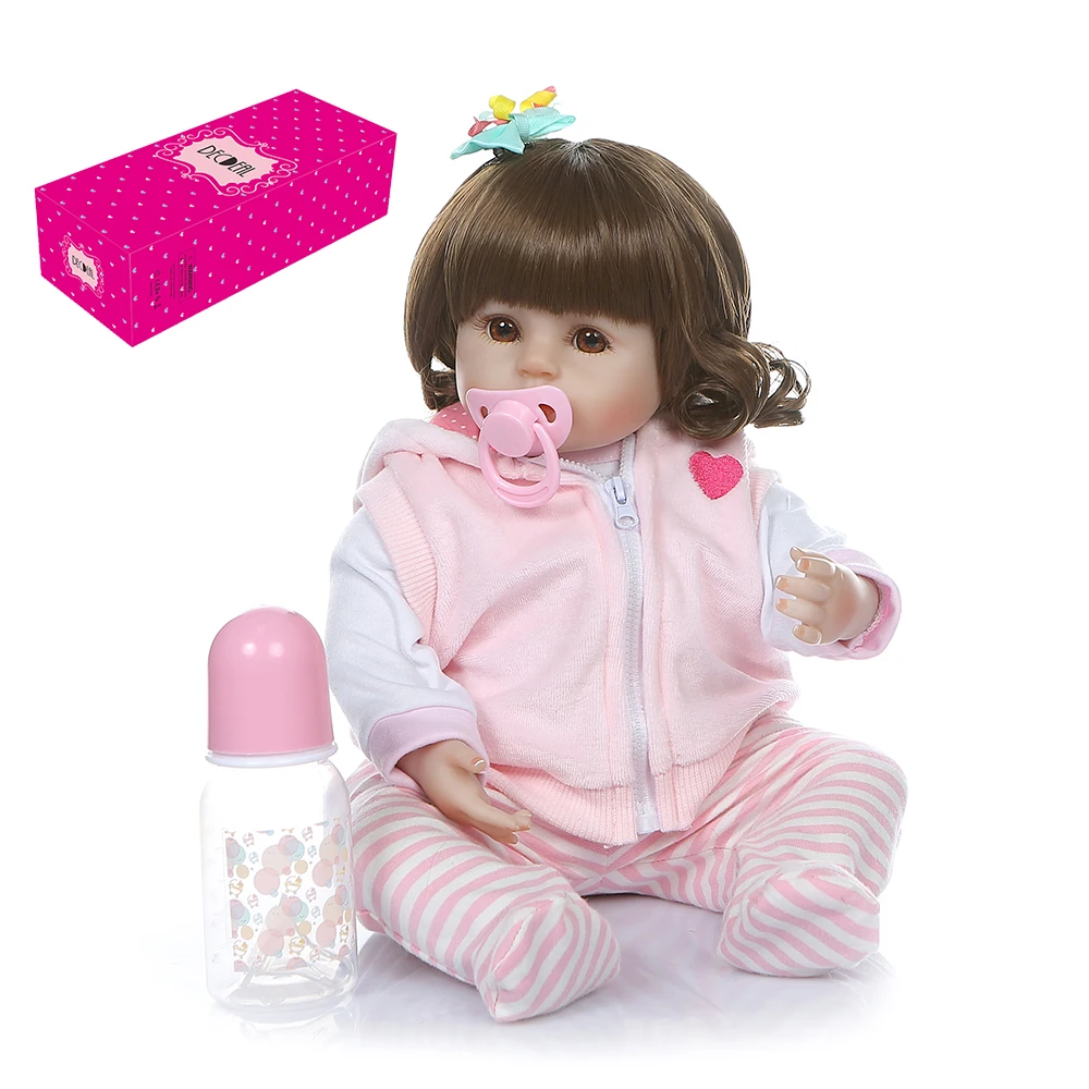 

Decdeal 50cm/48cm Reborn Baby Doll Lifelike Sleeping Silicone Vinyl Baby Dolls Perfect Gifts Toys with Blanket Accessories