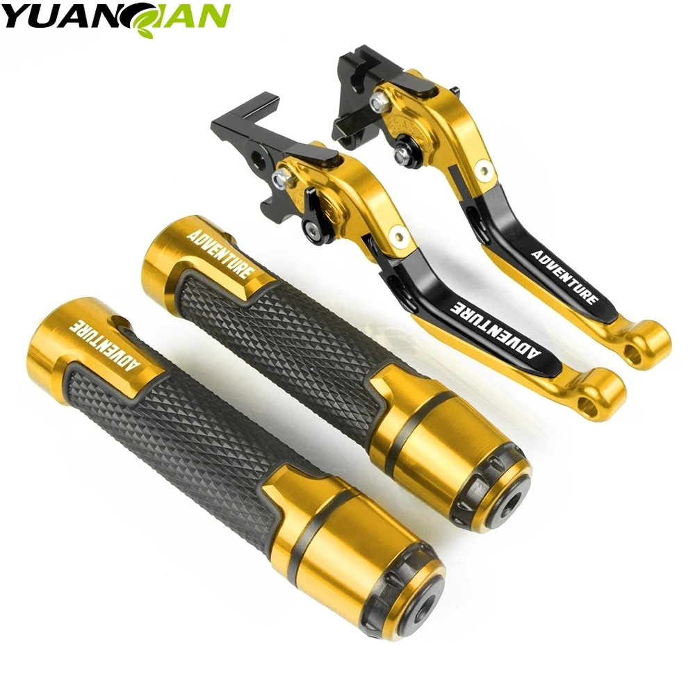 Gold Для KTM 990 AdventuRe 990 SMR/SMT 2009-2013 аксессуары для мотоциклов Выдвижные Тормозные Рычаги сцепления и ручные наконечники для ручки управления мотоциклом - Цвет: Gold