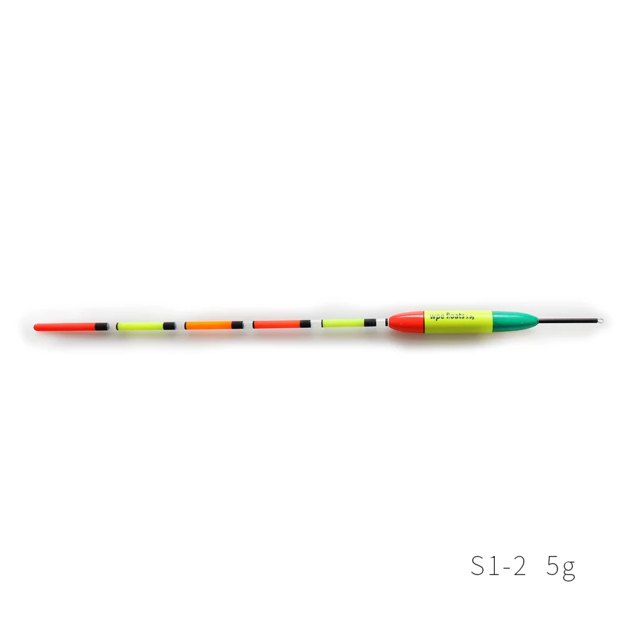 S1-2-5g W.P.E бренд рыбалка поплавок 5 шт./компл. из баргузинской ели поплавки Размеры 5g/6g 28,5 см рыбалка поплавок вертикальный Буй рыболовные снасти - Цвет: S1-2-5g