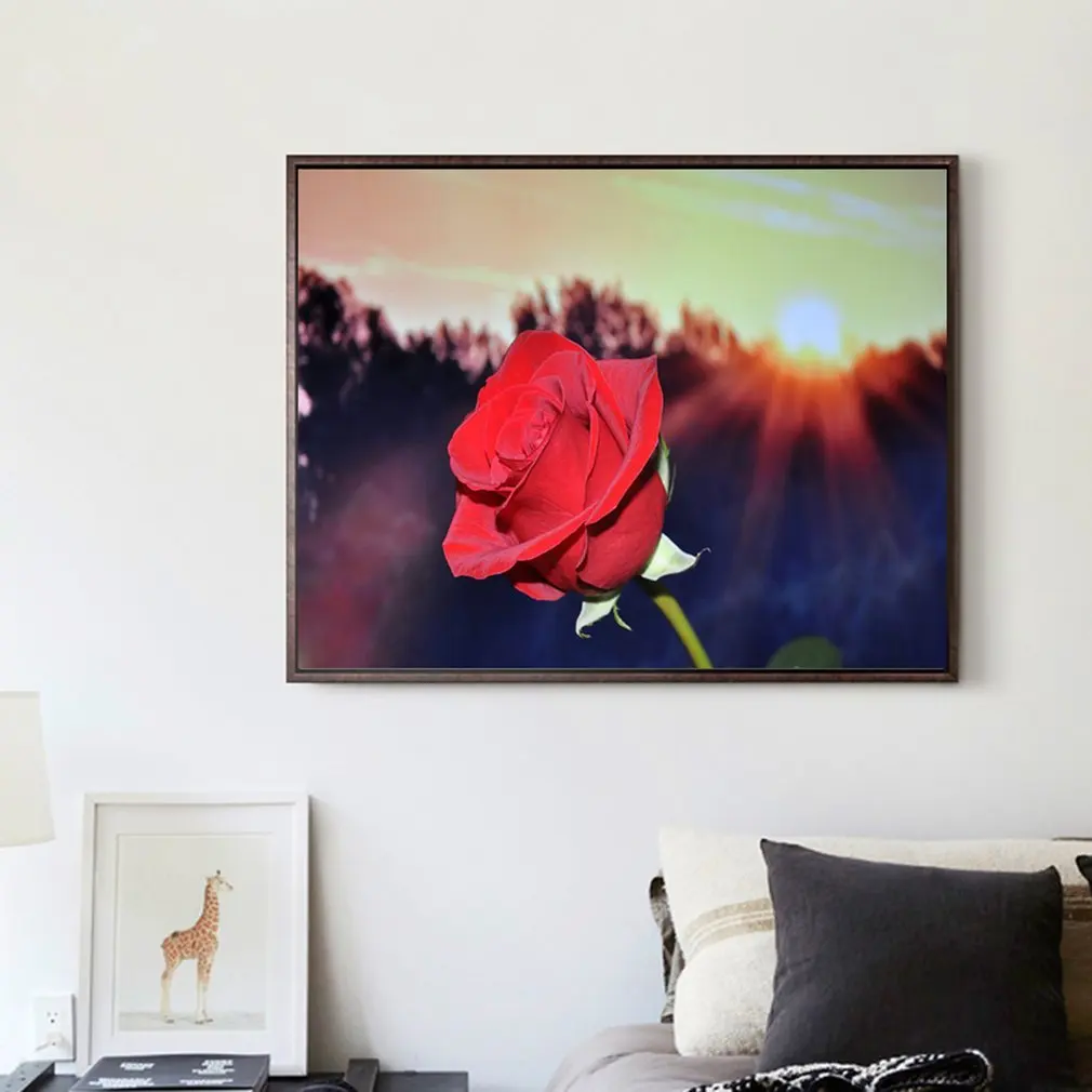 3D Diamond Painting Red Rose Embroidery Rhinestone Painting Cross Stitch Kit