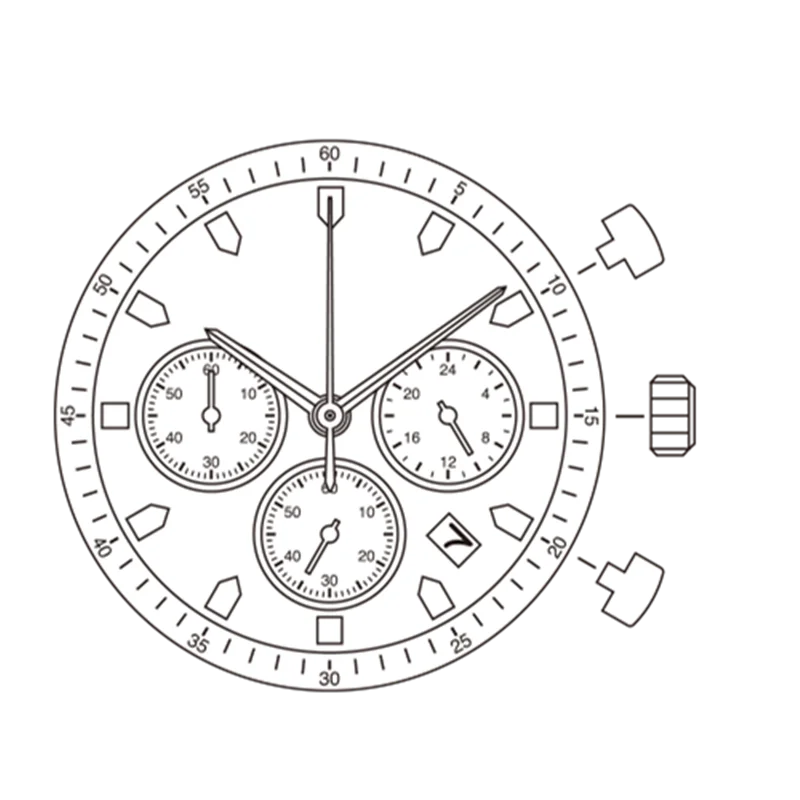 Часы Аксессуары для перемещения FS16 движение три слова Шесть pin один календарь кварцевый механизм без батареи