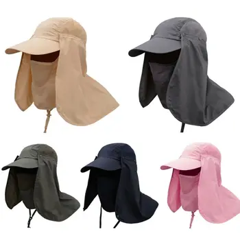 

Mens Hiking Fishing Hat Outdoor Sport Sun Protection Neck Face Cap Wide Brim