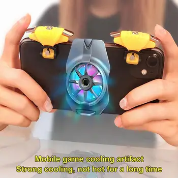 

Mobile Phone Radiator Holder Cooling Pad Gamepad Cooler Mobile Pendingin Handphone Fan Holder Gaming Phone Cooler Fan