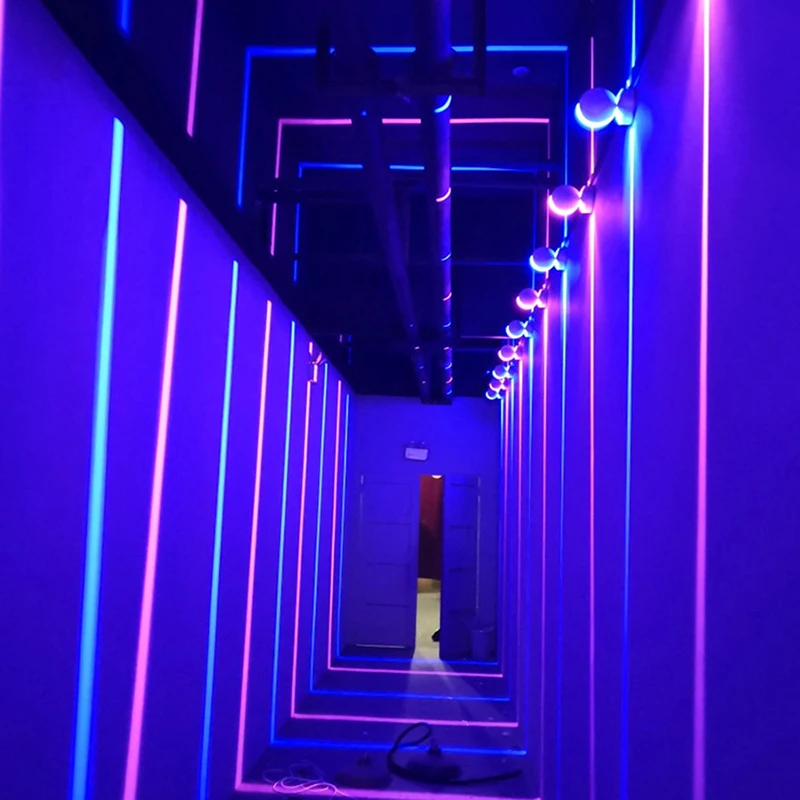 Led Window Sill Light Ktv Colorful Corridor Light 360 Degree Ray Door Frame Line Outdoor Wall Lamps For Hotel Aisle Bar Family Led Indoor Wall Lamps Aliexpress
