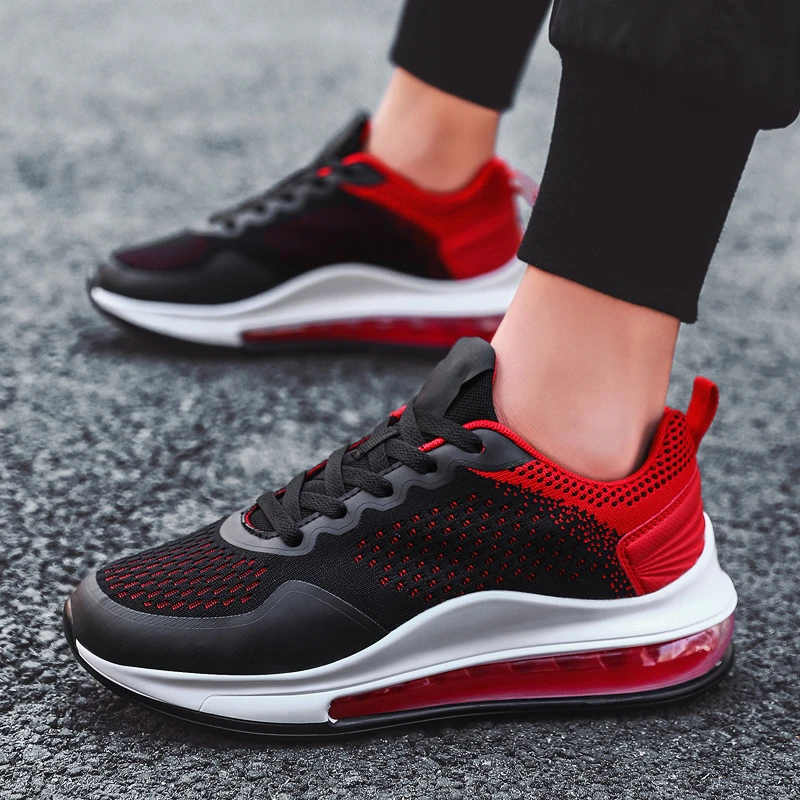 Zapatillas ligeras de rejilla con cojín de aire para hombre, calzado deportivo para al libre, para parejas|Zapatillas de correr| - AliExpress