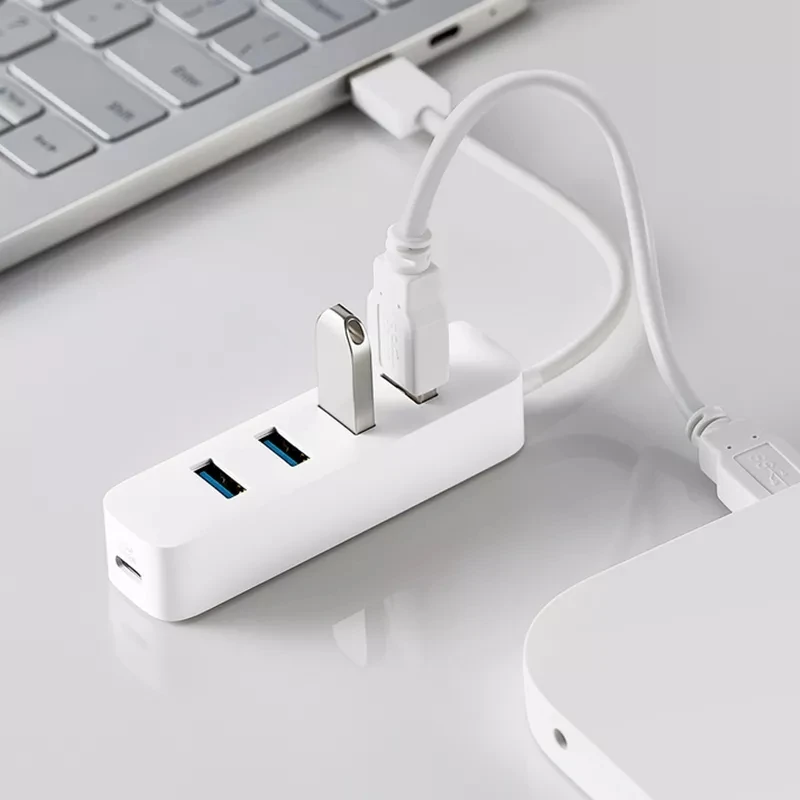 Xiaomi USB3.0 HUB адаптер 4 Универсальный Порты и разъёмы 350 МБ/с. USB 3,0 гигабитный сетевой Адаптер HUB Док-станция для планшетного компьютера ноутбука