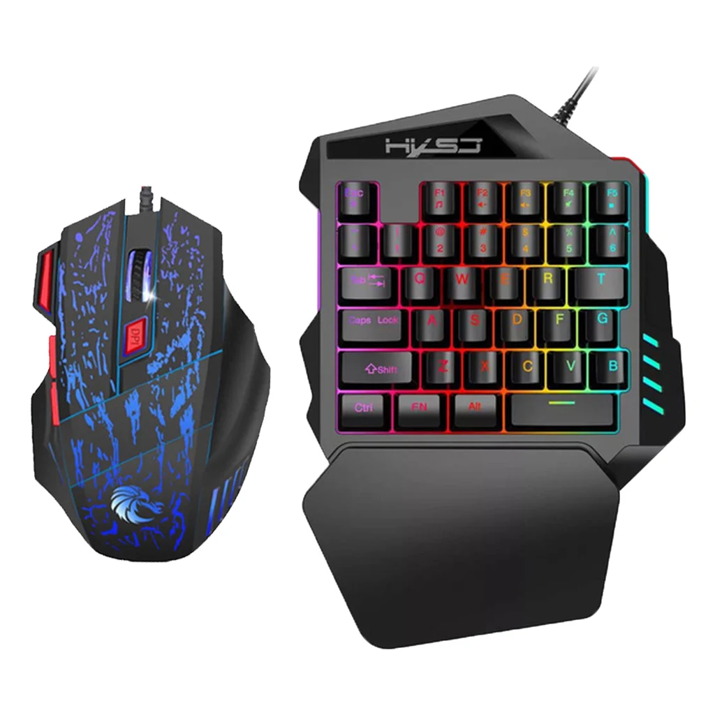 35 Keys One Hand Keyboard Ergonomic Gaming Single Hand Keyboard PC Gamer Dedicated Game Mechanical Feel Game Keyboard