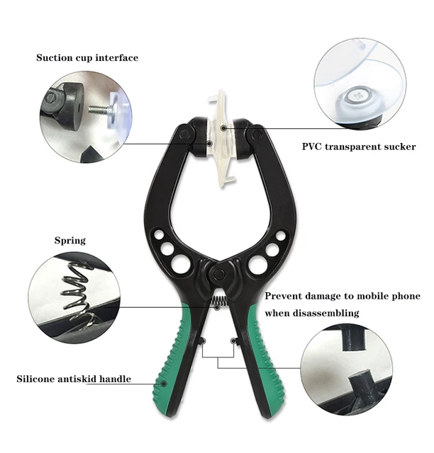 Phonefix Sucker Pliers With Suction Cup Screen Repair Kit For Iphone Repair  Phone Screen Opening Tool For Samsung Repair Kit - Hand Tool Sets -  AliExpress