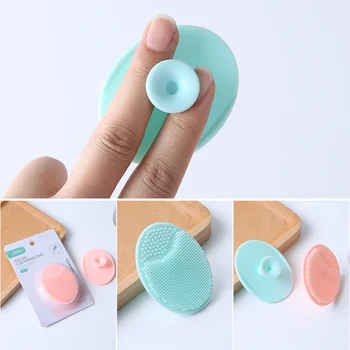 

Korean Silicone Beauty Wash Pad Facial Exfoliating Blackhead Face Cleaning Brush Tool Soft Deep Cleaning Brushes Random Color