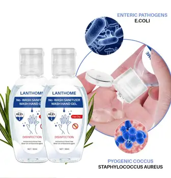 

50ml Nano Silver Ion Disinfection Gel Anti-germs Hygiene Deep Cleaning Supplies Disposable No Wash Sanitizer Hand Soaps TSLM1