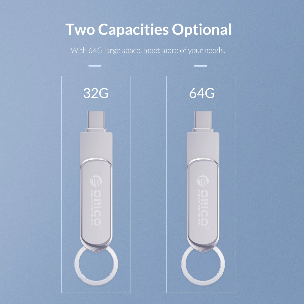 Оригинальный u диск ORICO USB флэш 64G 32G с функцией OTG Type C Micro B USB3.0 интерфейс для ПК