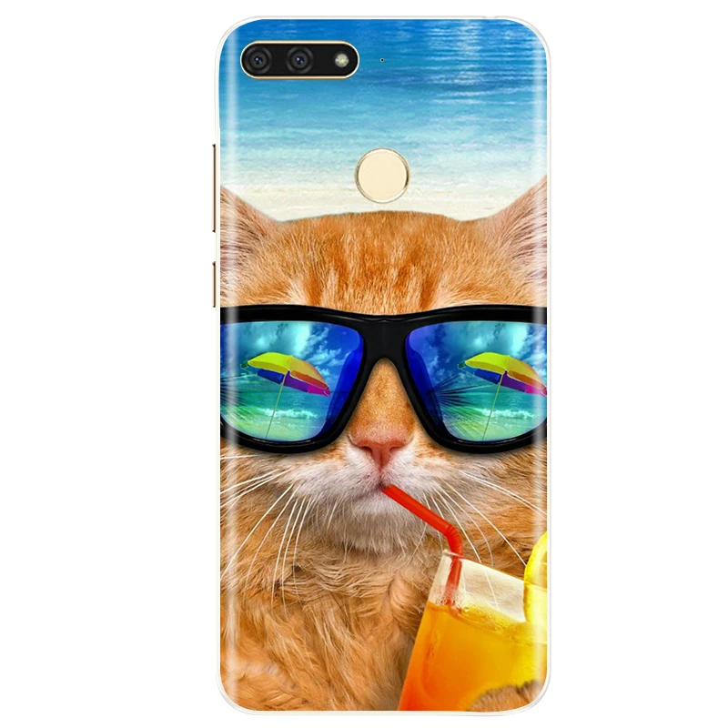 For Huawei Y6 Prime 2018 Silicone Case ATU-L21 Protective Cover Phone Case for Huawei Y 6 Y6 2018 ATU-L31 Silicone Case Fundas mobile phone cases with card holder