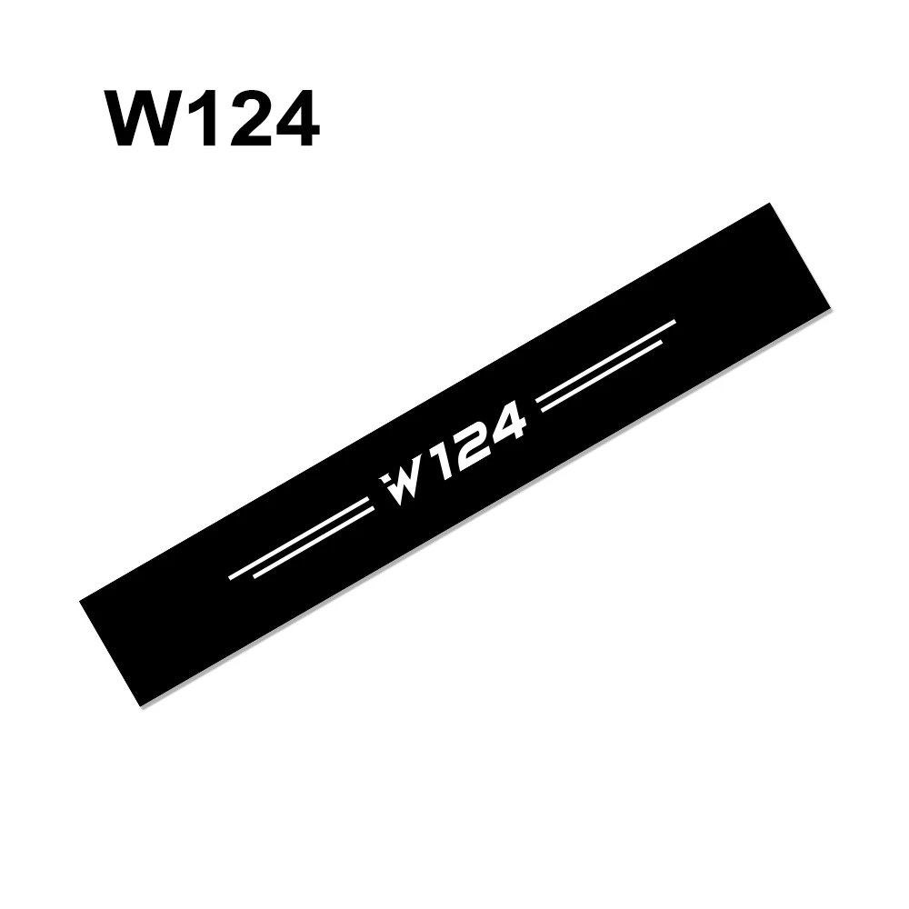 Для Mercedes Benz W124 W126 W140 W168 W169 W176 W221 W177 W203 W205 W210 W211 W212 W213 W220 автомобилей спереди и сзади наклейки для ветрового стекла - Название цвета: W124