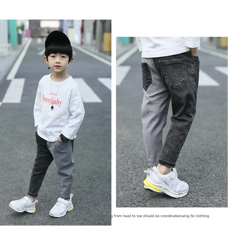 Sports Pants For Boy Spring Kids Pants Patchwork Boys Trousers 6 8 12 14 Years Casual Boy Clothing Teen Children's Costume